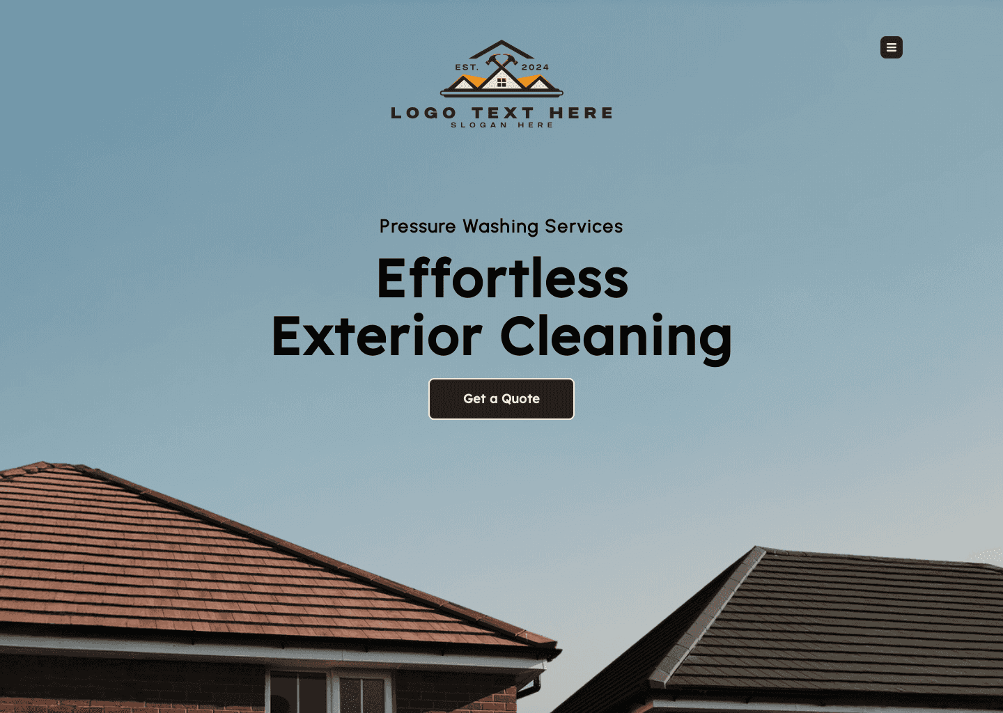 Residential Pressure Wash Website Preview