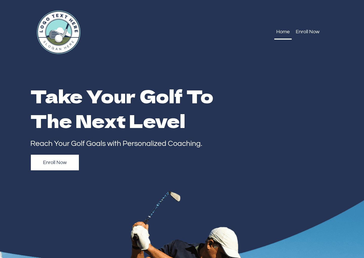 Expert Golf Coaching Website Preview