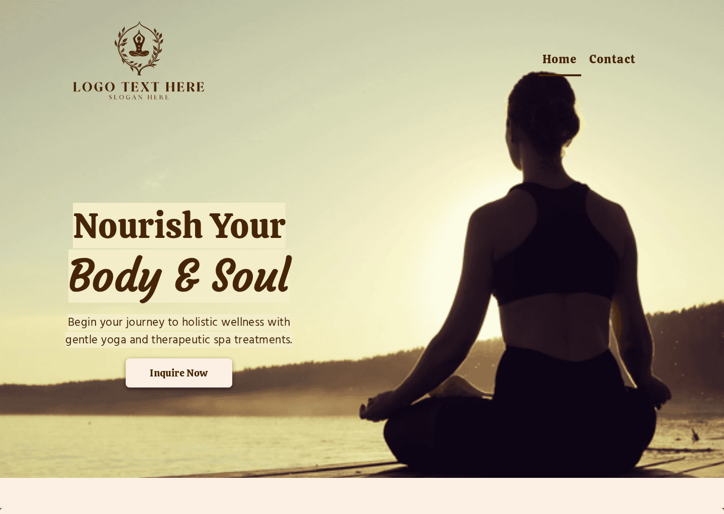 Wellness Zen Yoga Website Preview