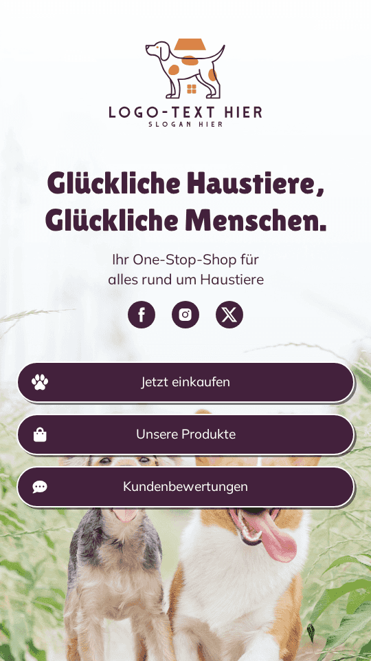 Haustierbedarfsgeschäft Link in Bio