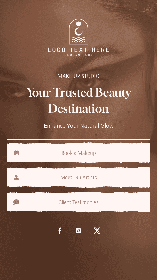 Makeup Artist Studio Link in Bio Preview