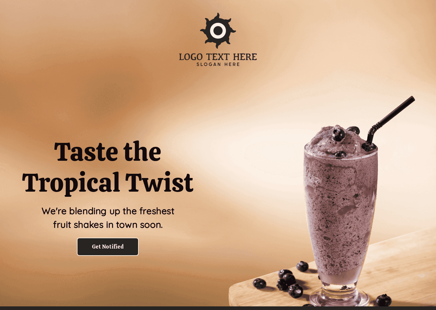 Fruit Shake Opening Website Preview
