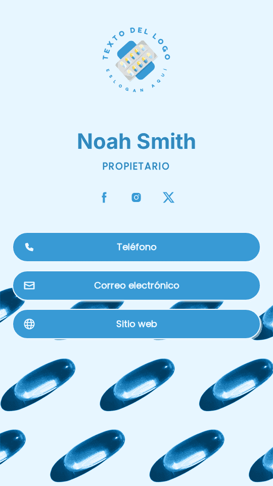 Propietario de farmacia Digital Business Card