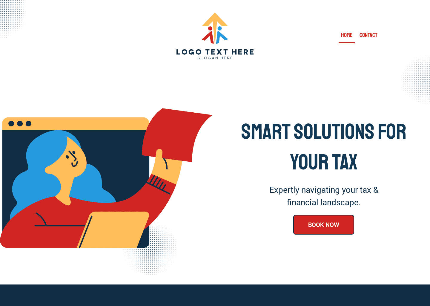 Tax Finance Preparation Website Preview