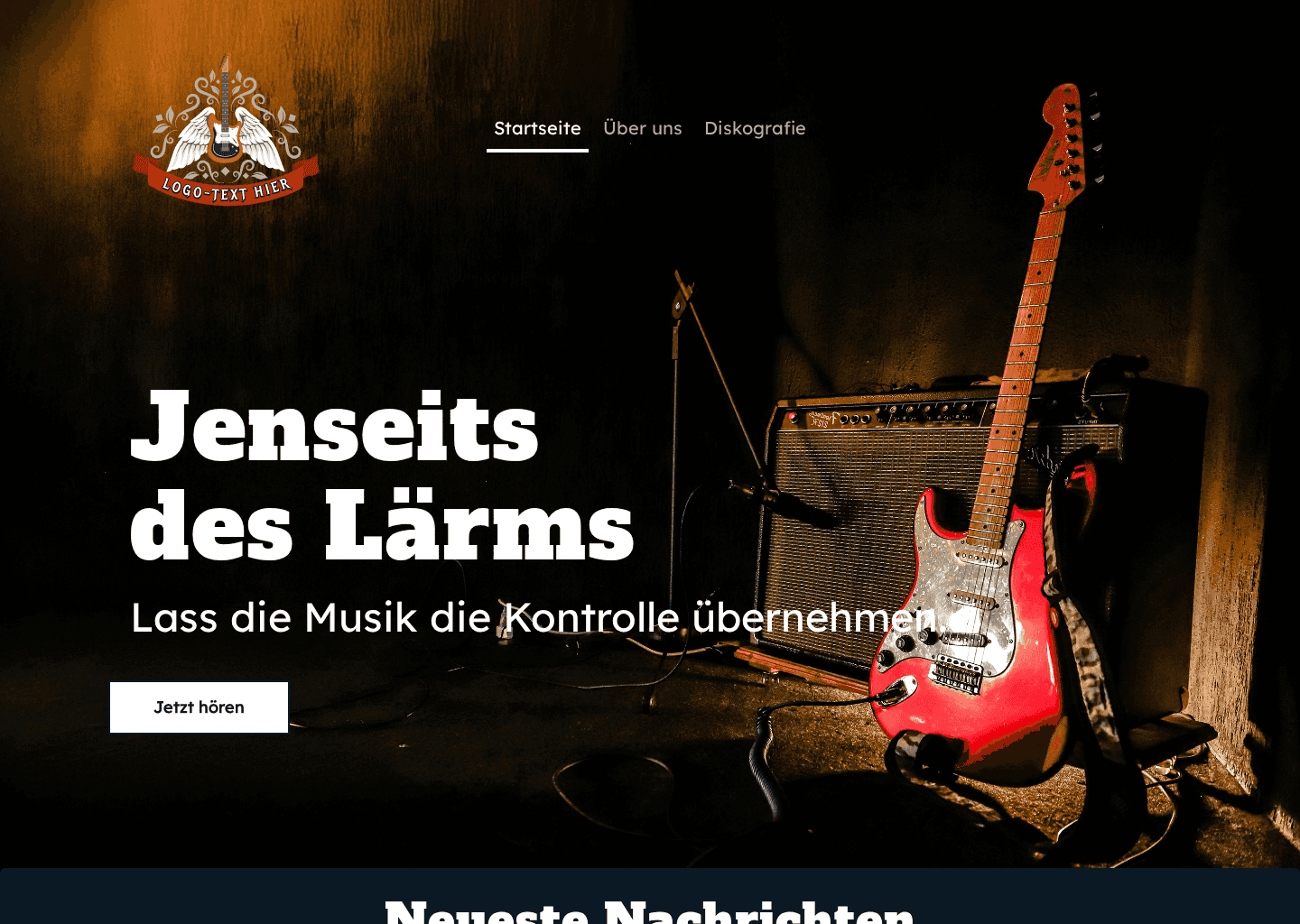 Rockmusikband Website