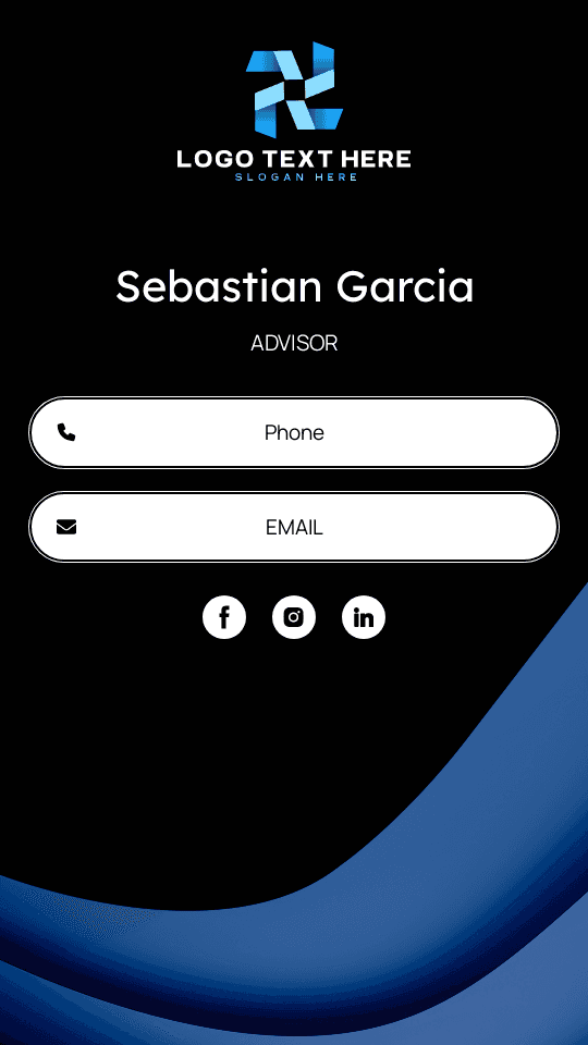 Generic Business Advisor Digital Business Card Preview