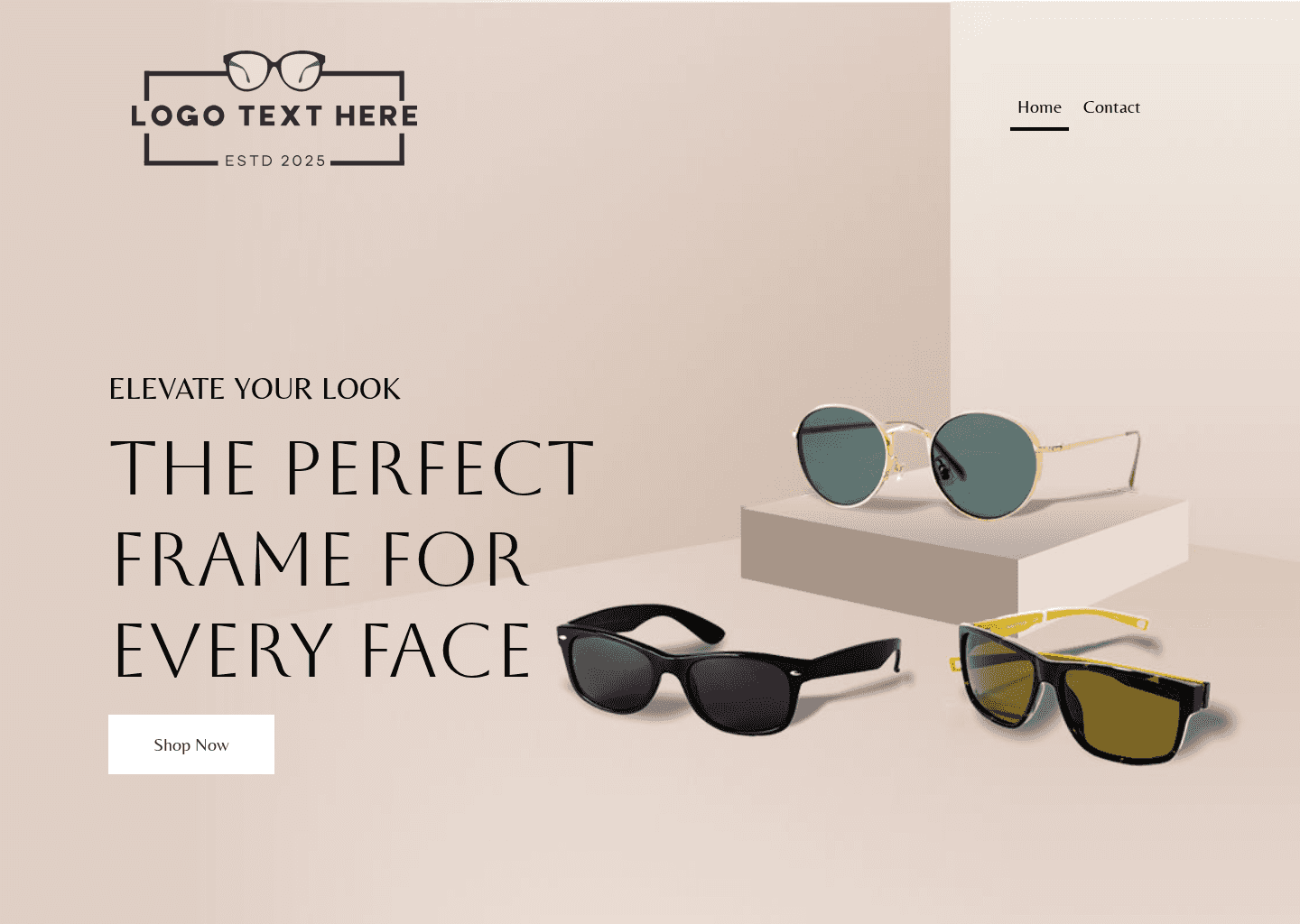 Sunglass Shop Sale Website Preview