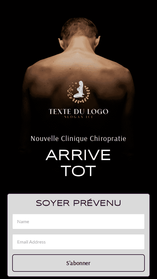 Lancement de clinique chiropratique Link in Bio Preview