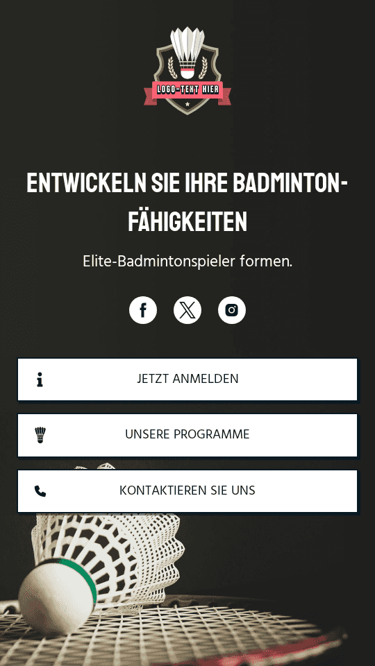 Badminton-Leistungstraining Link in Bio