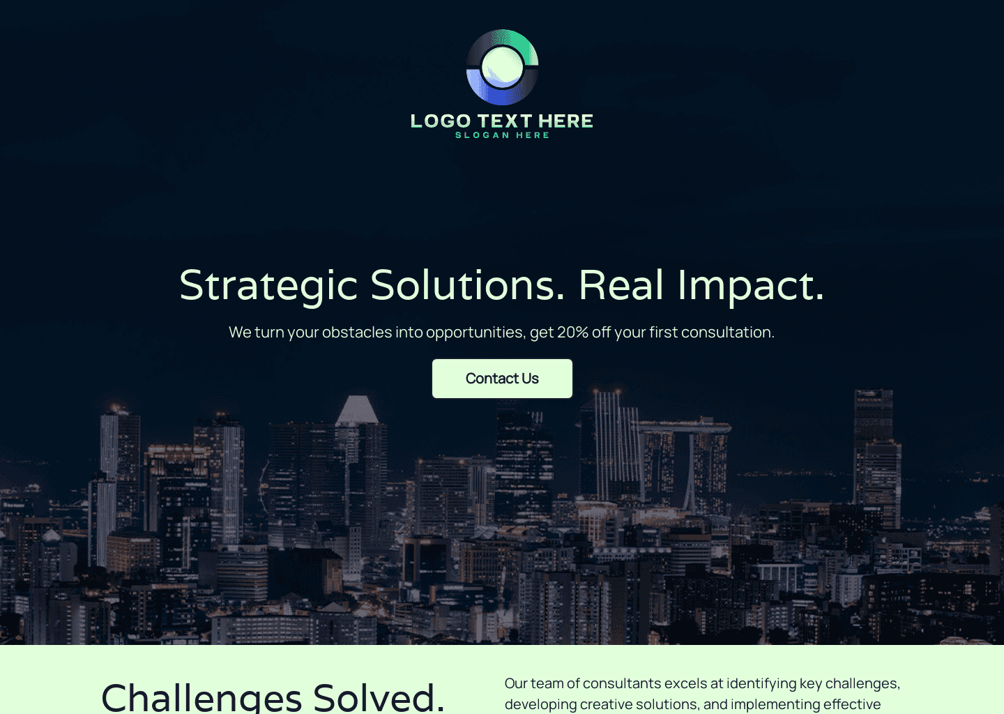 Corporate Enterprise Promotion Website Preview