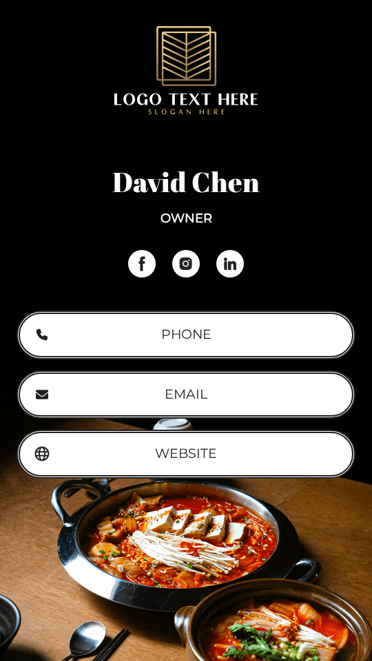 Travel Agency Owner Digital Business Card Preview