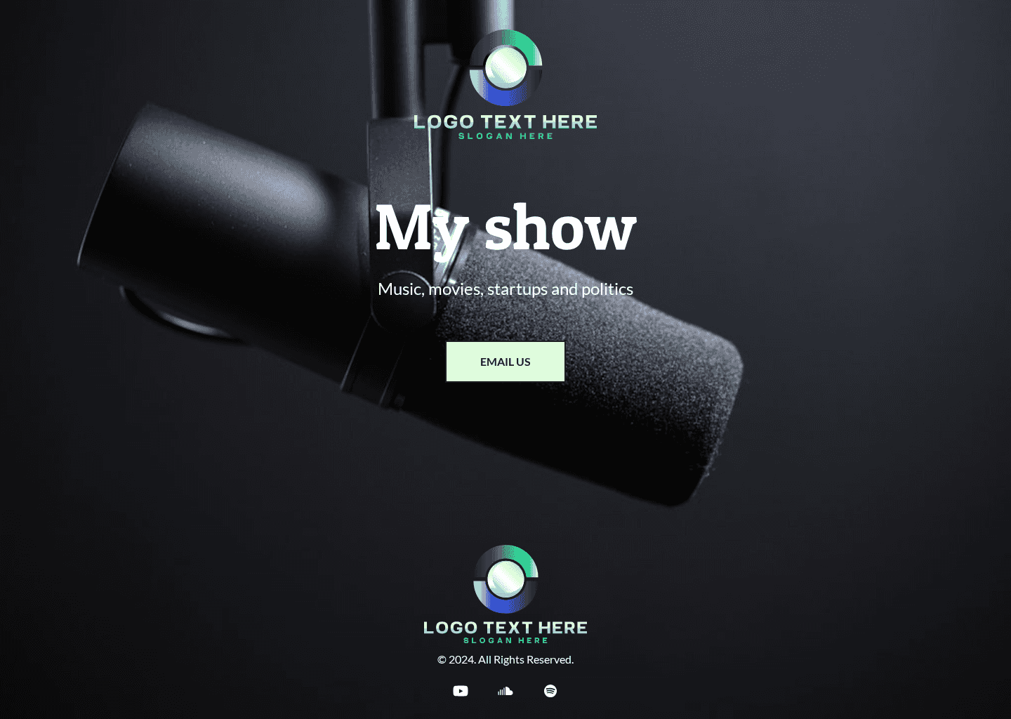 Podcast Streaming Website Preview