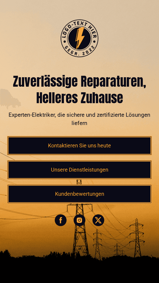 Elektriker für elektrische Energie Link in Bio