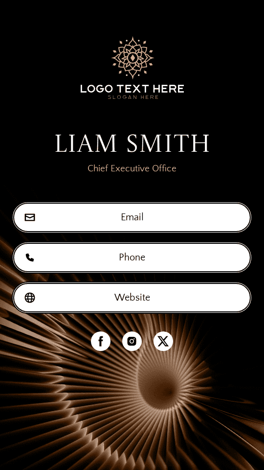 Quirky Enterprise CEO Digital Business Card Preview