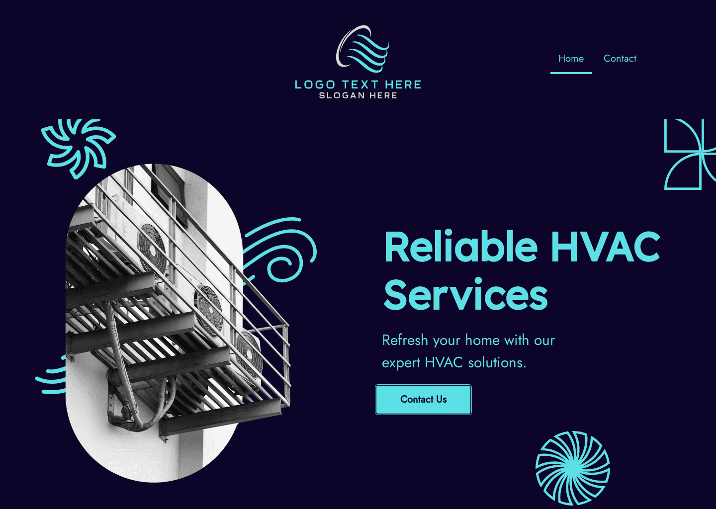 Professional HVAC Solutions website design