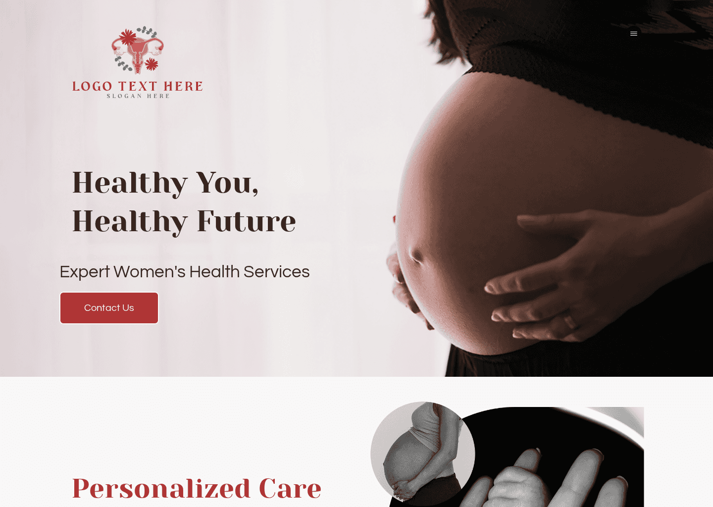 Prenatal OBGYN Doctor Website Preview