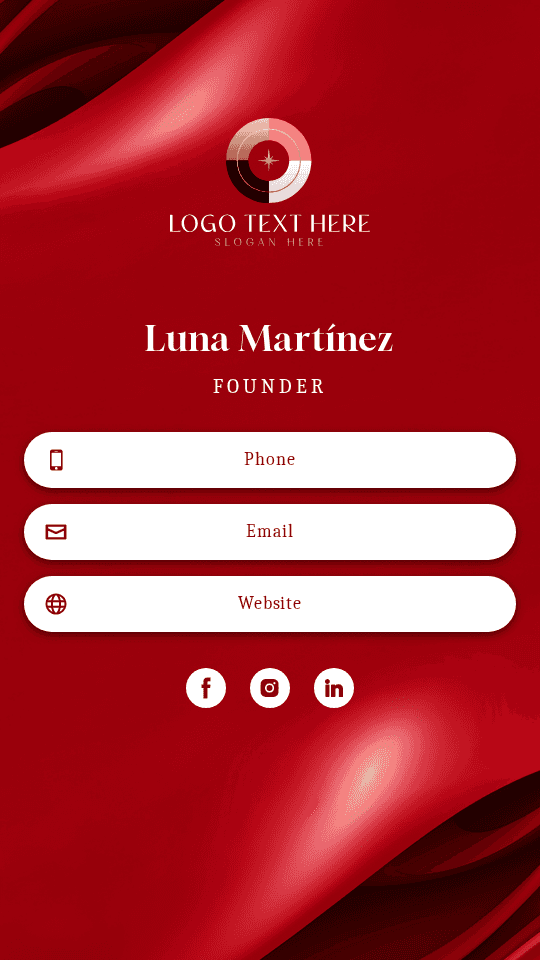 Business Professional Founder Digital Business Card Preview