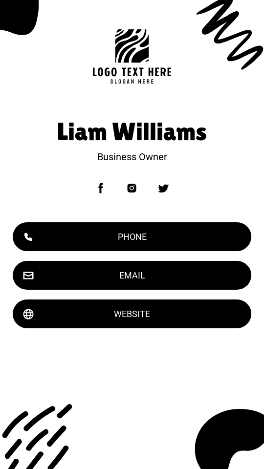 Business Company Founder Digital Business Card