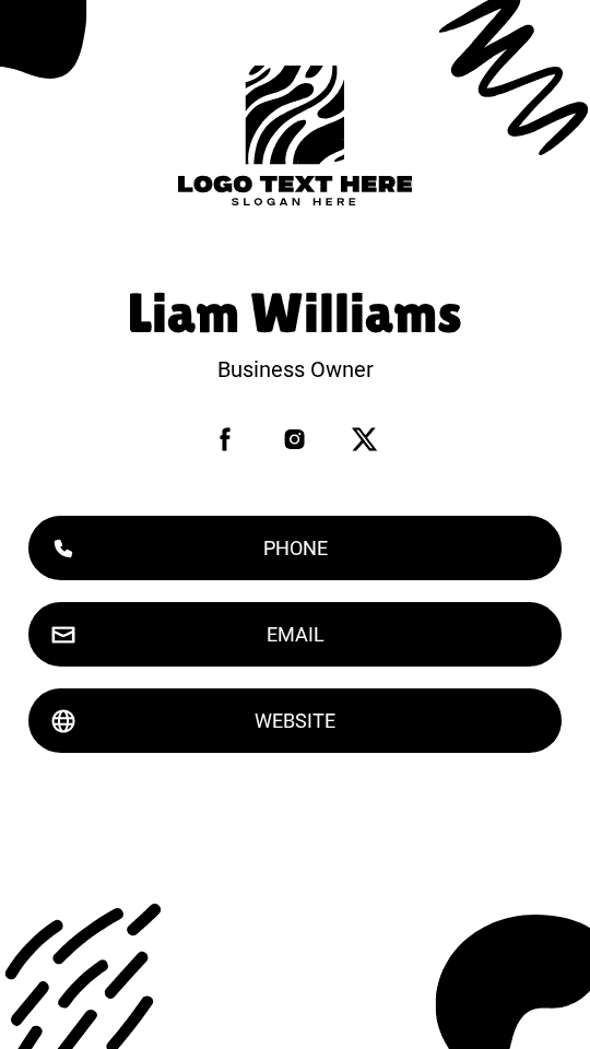 Business Company Founder Digital Business Card Preview