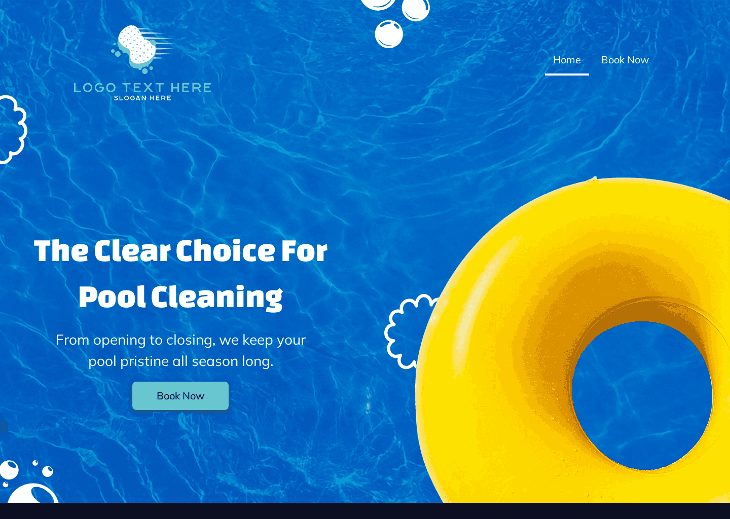 Summer Pool Cleaning Website Preview