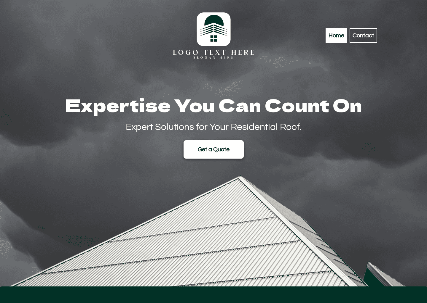 Residential Roofing Experts Website Preview