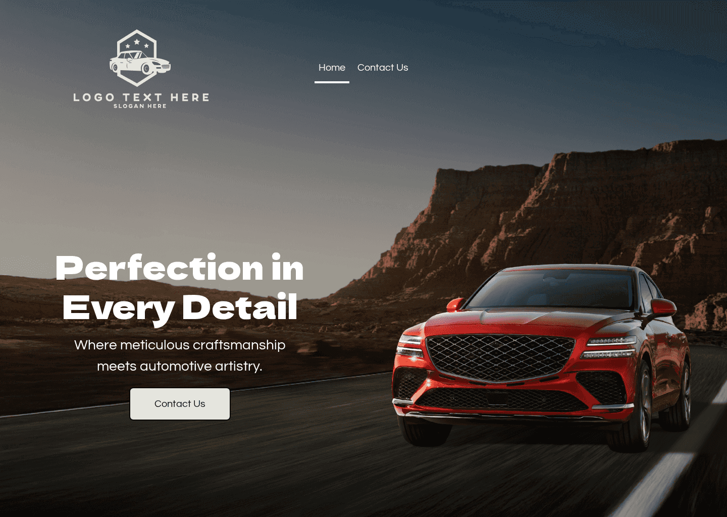 Motor Car Detailing Website Preview