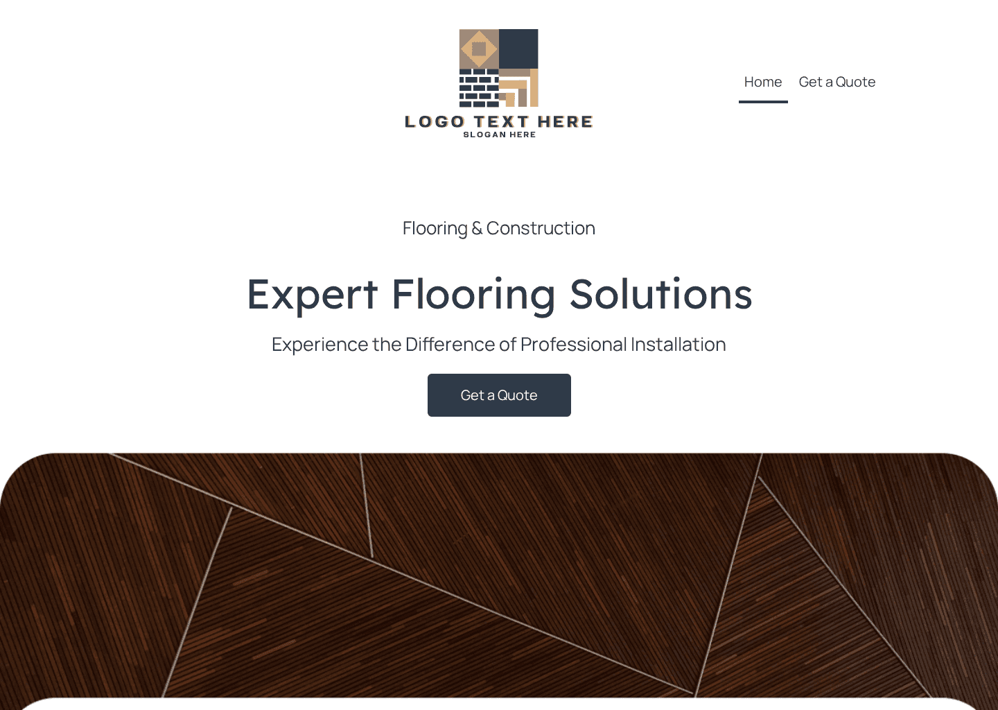 Home Flooring Construction Website Preview