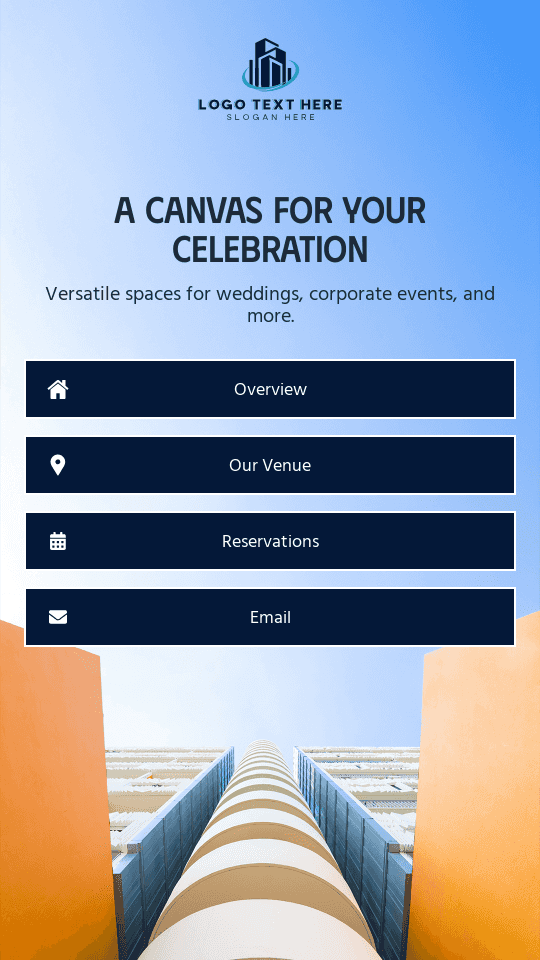 Modern Event Space Link in Bio