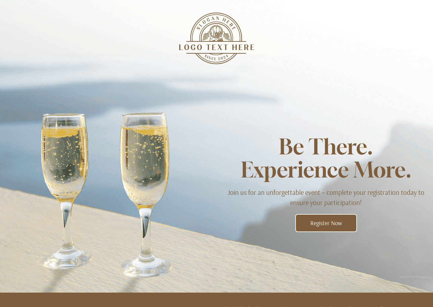 Generic Event Registration Website Preview