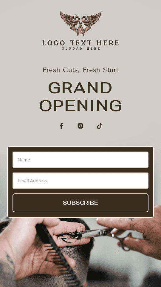 Expert Barbershop Opening Link in Bio Preview