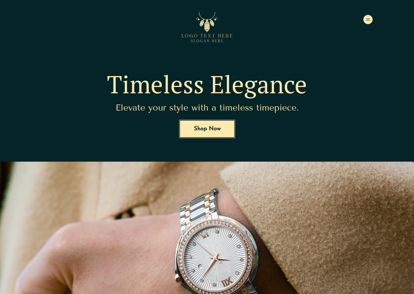 Women's Watch Boutique Website Builder Image Preview