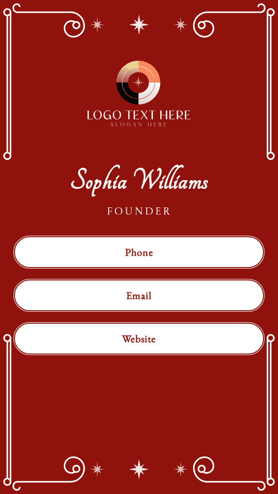 Business Enterprise Founder Digital Business Card Preview