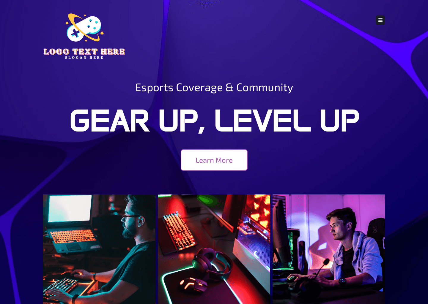 Gaming Esports Website Preview