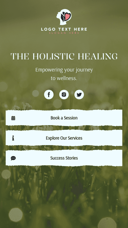 Mental Health Therapy Bio link template