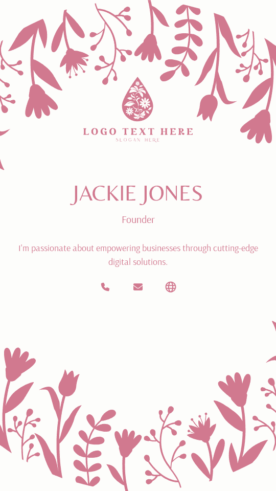 Startup Business Founder Digital Business Card Preview