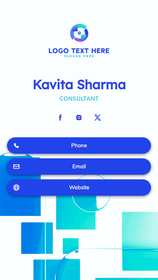 Minimalist Technology Consultant Digital Business Card