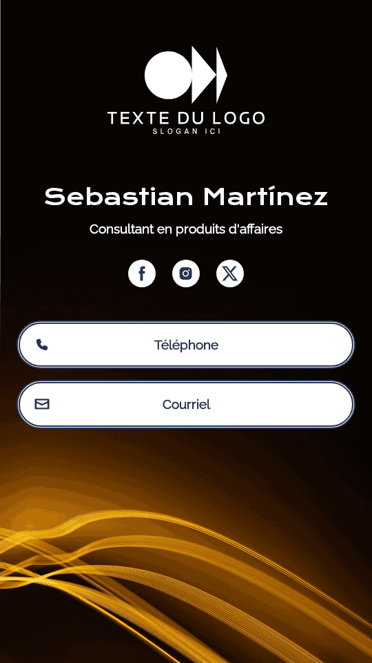 Consultant en produits d'affaires Digital Business Card
