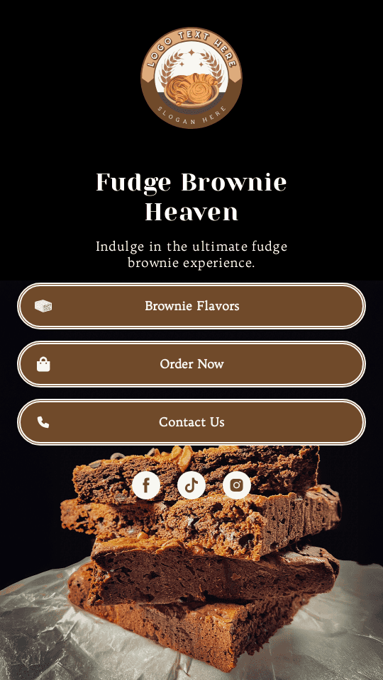 Brownie Cake Shop Link in Bio Preview