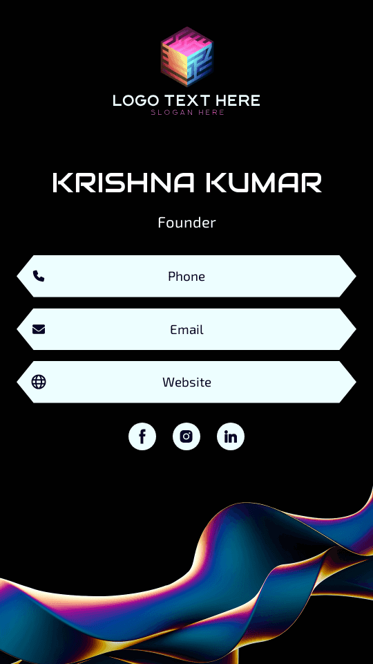 Business Technology Founder Digital Business Card