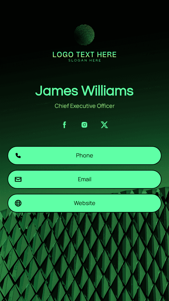 Generic Commerce CEO Digital Business Card Preview