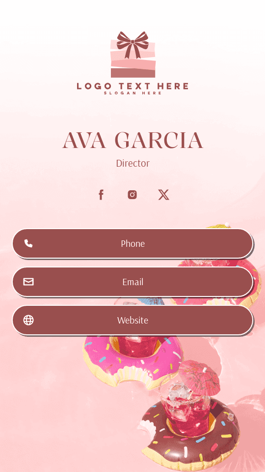 Executive Director Company Digital Business Card Preview