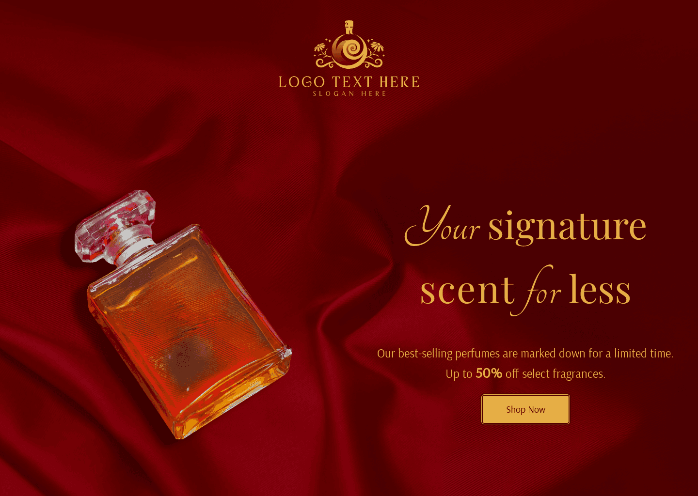 Parfume Promotion Boutique Website Preview