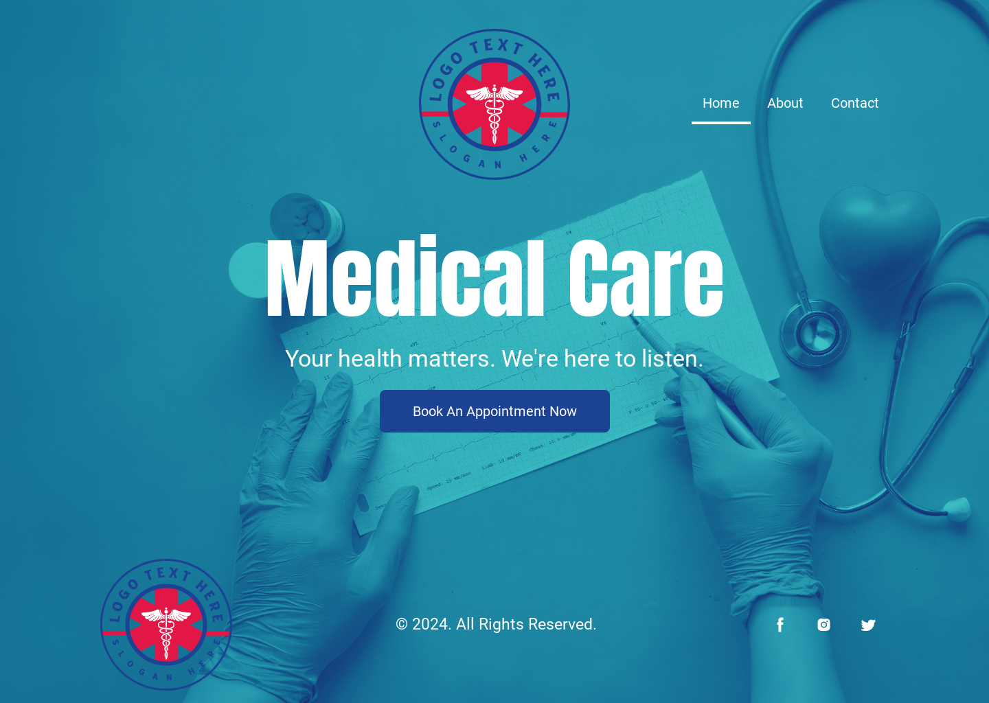 Healthcare Medical Clinic Website Builder Image Preview