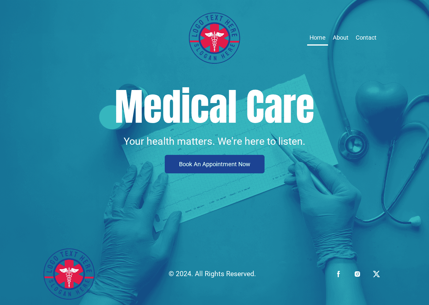 Healthcare Medical Clinic Website Preview