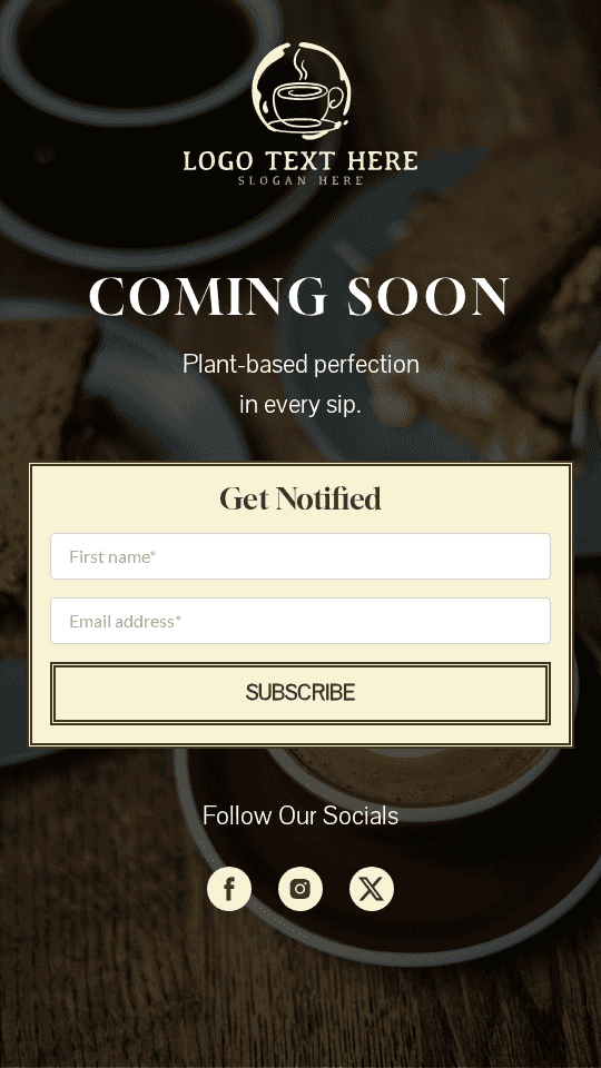 Vegan Coffee Cafe Link in Bio Preview