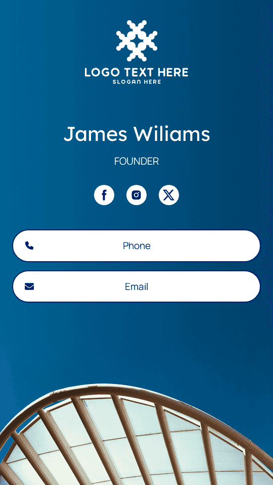 Corporate Enterprise Founder Digital Business Card Preview