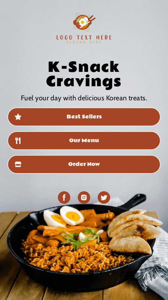 Korean Food Restaurant Link in Bio Preview