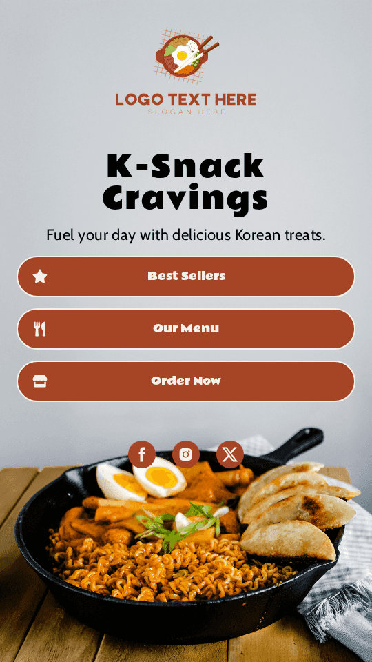 Korean Food Restaurant Link in Bio Preview