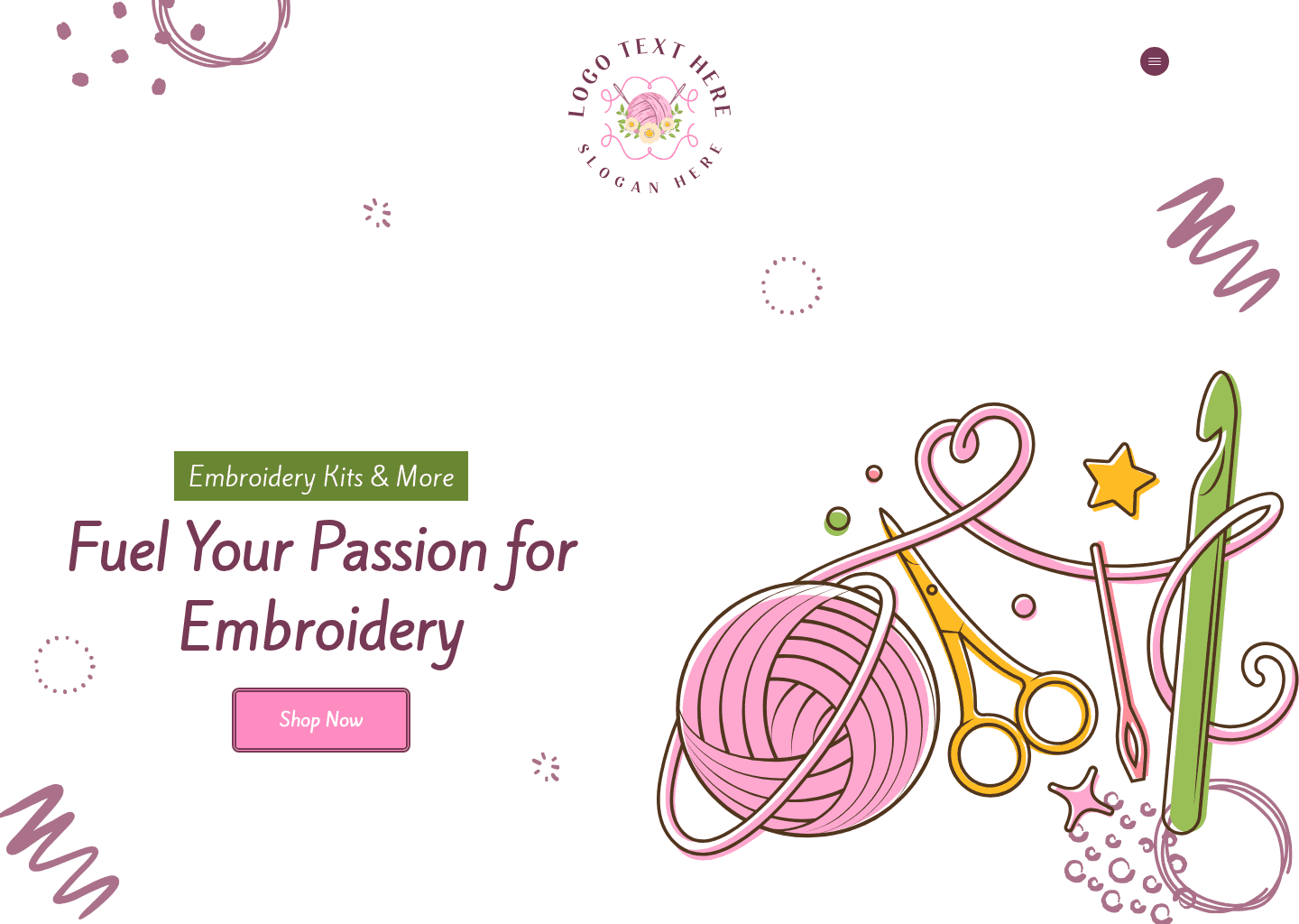 Embroidery Craft Store Website Preview