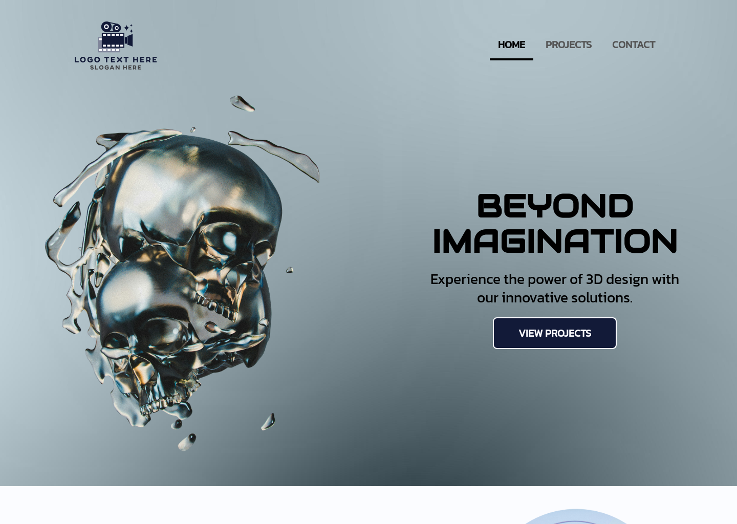 3D Creative Agency Website Builder Image Preview